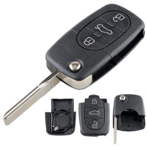 Корпус ключа Audi, VW, 3кнопки круг