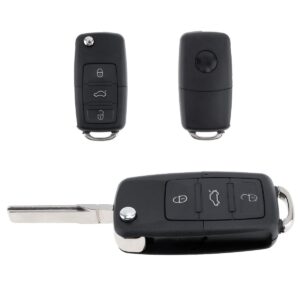 Корпус ключа Audi, VW, Skoda, 3кнопки квадрат